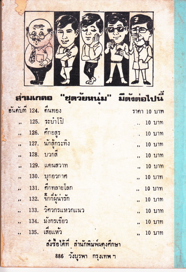 พล นิกร กิมหงวน ตอน นักสู้กะทิง / ชุด วัยหนุ่ม- ปกอ่อน ผดุงศึกษา ปก 10 บาท , พิมพ์ พ.ศ.2525 ** สินค้าหมด**