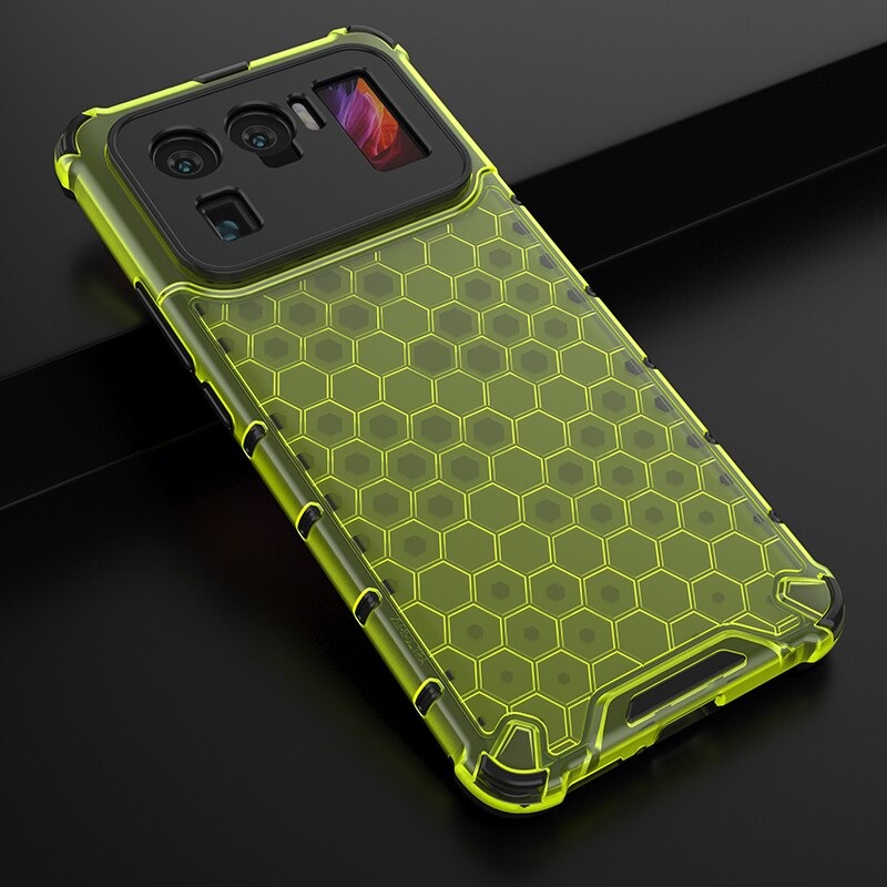 เคส Xiaomi Mi 11 Ultra #เคสฝาหลังกันกระแทก Honeycomb Shock Absorber TPU + PC + Silicone Hybrid