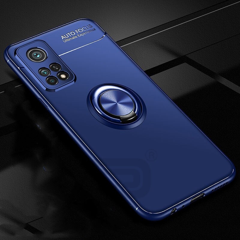 Case Xiaomi Mi 10T #เคสฝาหลัง TPU Finger Ring Kickstand (แผ่นโลหะแบบ Built-in)