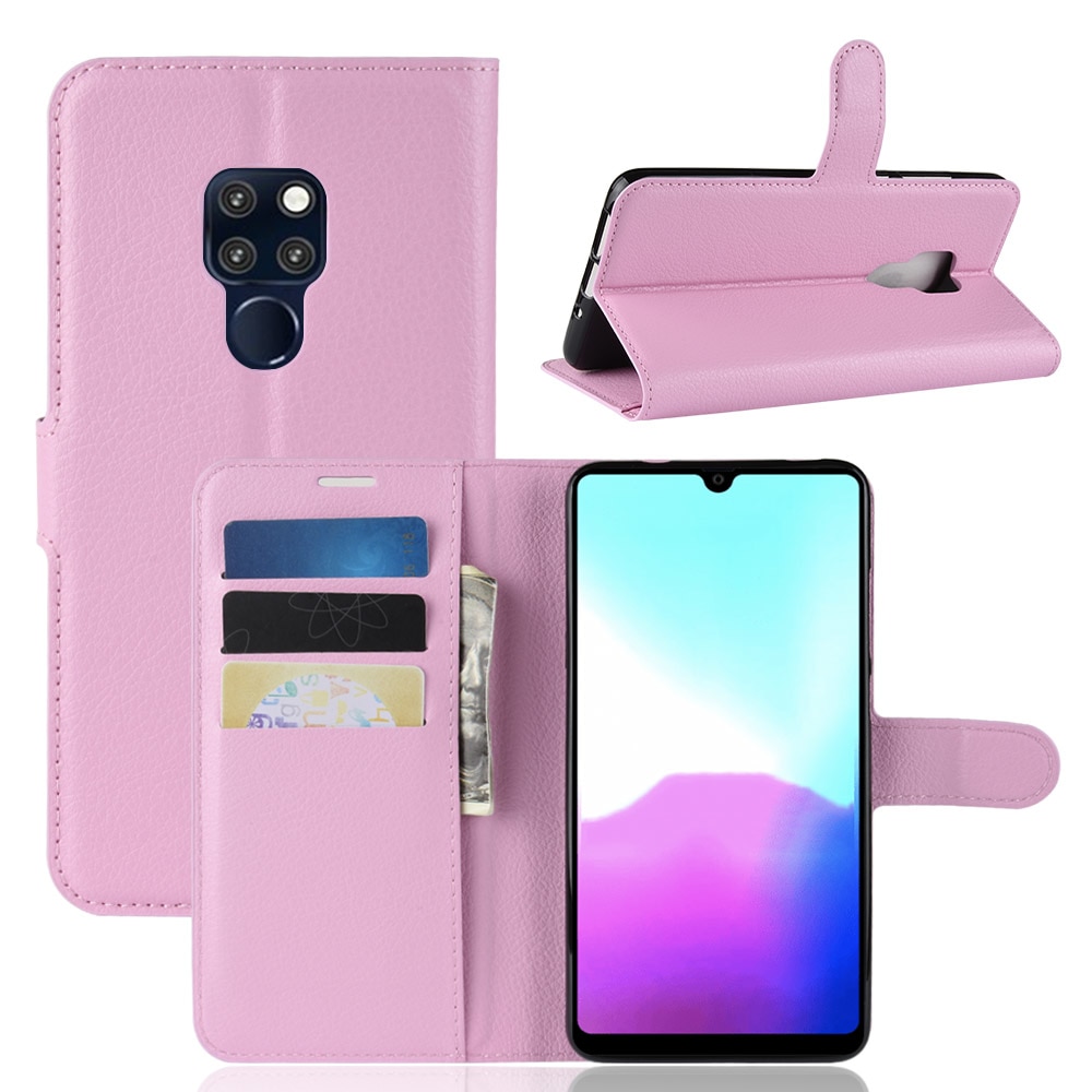 Case Huawei Mate 20 X #เคสฝาพับสไตล์กระเป๋าสตางค์หนัง PU ผิวลิ้นจี่สีสีนสวยงามทันสมัย