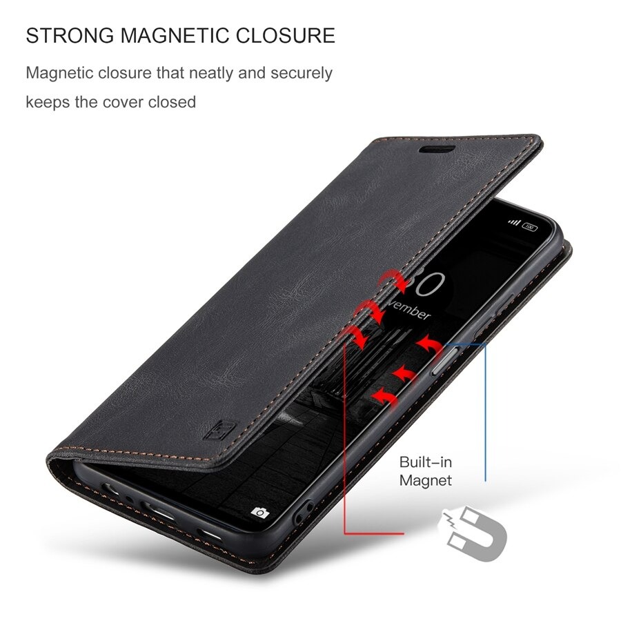 เคส Samsung Galaxy S20 FE / S20 FE 5G #เคสฝาพับหนัง PU แบบกระเป๋าสตางค์ AUTSPACE Series RFID Blocking Retro Matte Leather Wallet