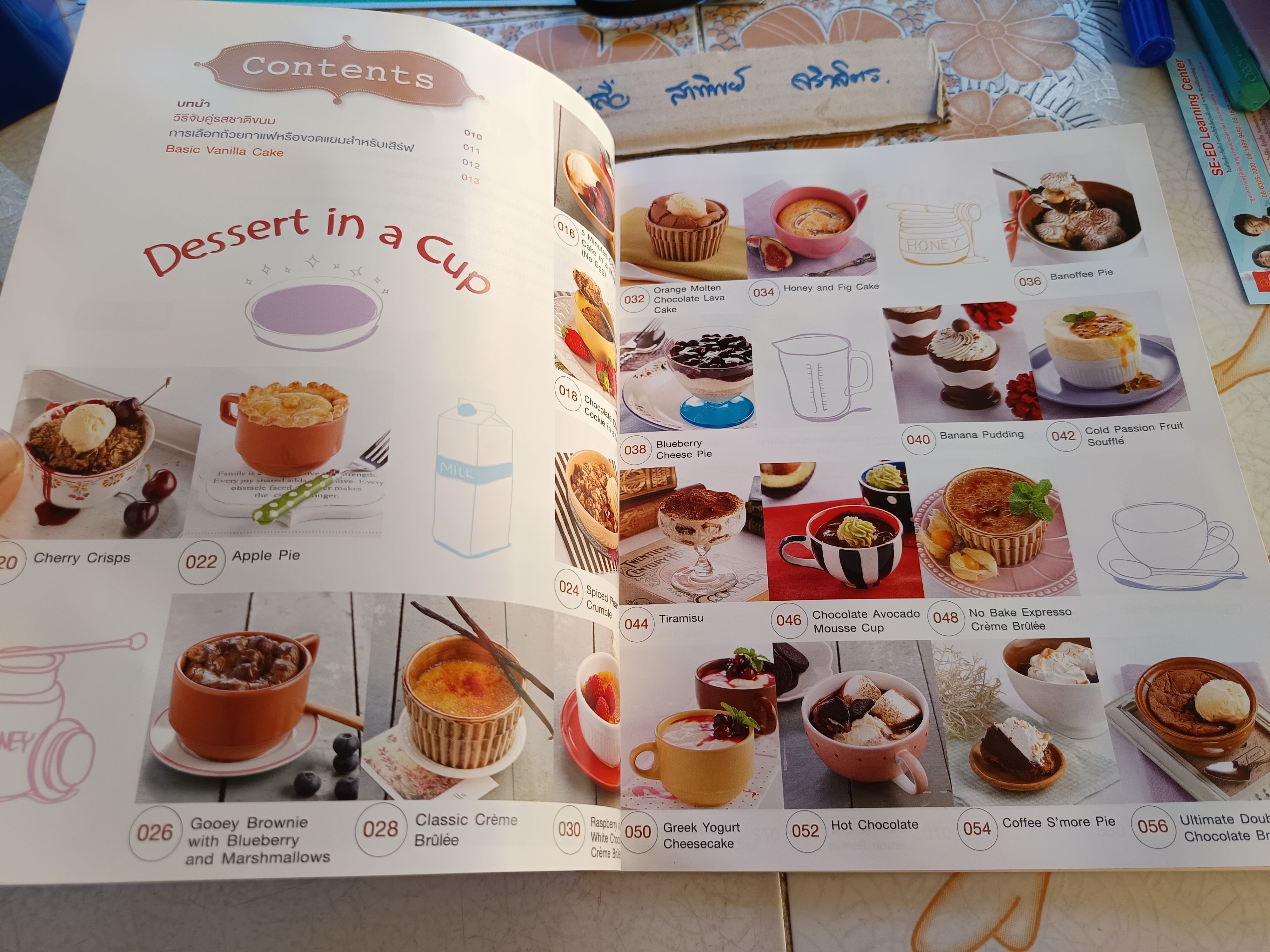 Dessert in a Cup โดย นวณัฐ ศรียุกต์สิริ (Jelly Jan) พิมพ์ครั้งแรกพ.ศ 2557