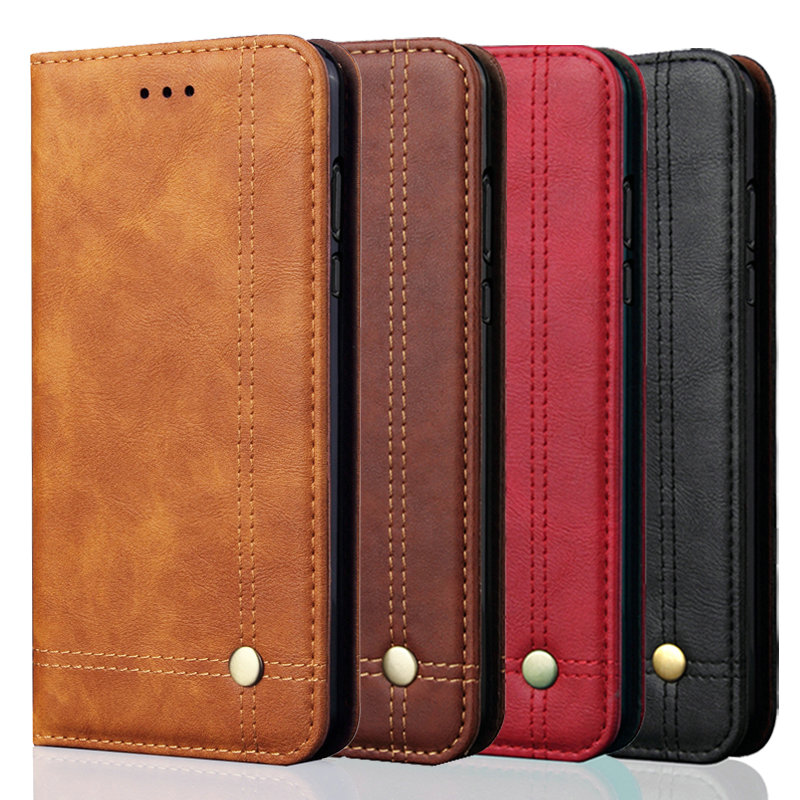 Case Oppo Reno 2F #เคสฝาพับหนัง PU Crazy Horse Texture Retro Leather Auto-absorbed Wallet คุณภาพดี