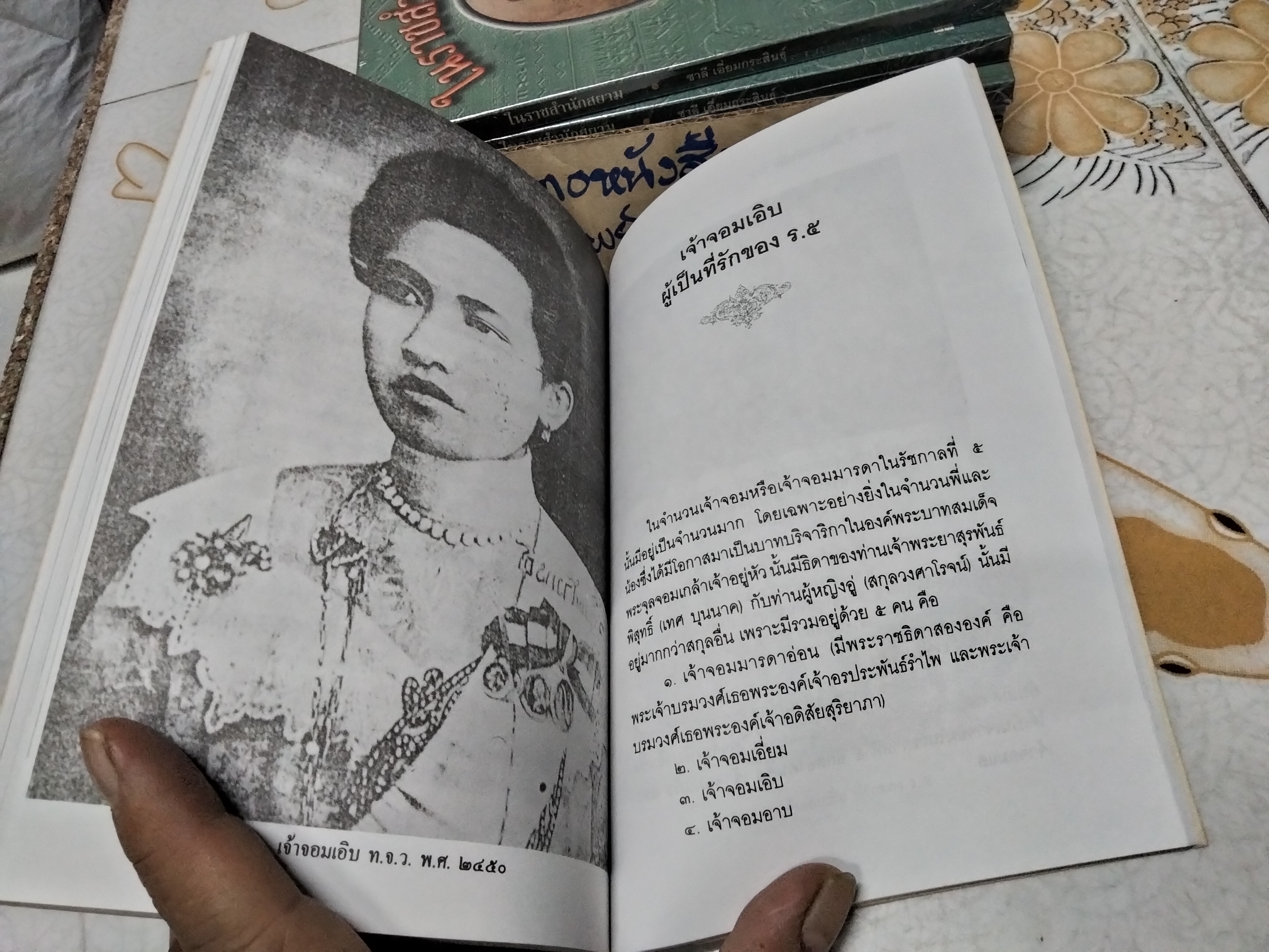 ในราชสำนักสยาม โดย ชาลี เอี่ยมกระสินธุ์ (พิมพ์ปี พ.ศ.2539 )