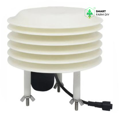 เซนเซอร์วัดอุณหภูมิ ความชื้น แสง และอื่น กลางแจ้งแบบจานมีครีปครอบ RS485