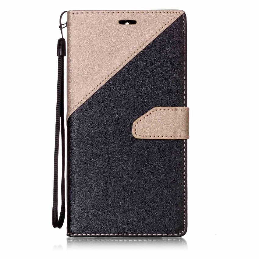 เคสหนัง PU แบบ ฝาพับออกแบบสีตัดกัน Case Huawei GR5 2017