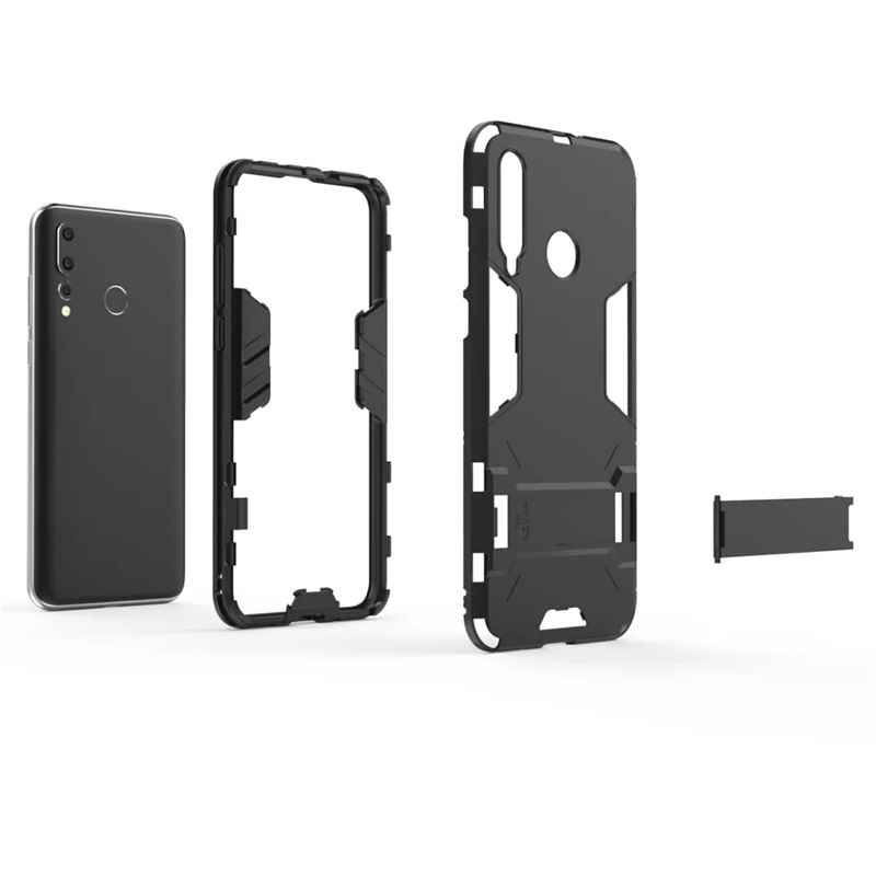 Case Huawei nova 4 #เคสฝาหลังพลาสติก ไฮบริด TPU + Kickstand