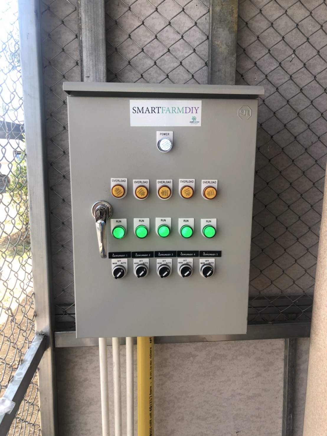 ตู้ควบคุมระบบพ่นหมอก อุณหภูมิ ความชื้นในโรงเรือน CONTROL BOX IoT (SMART FARM)