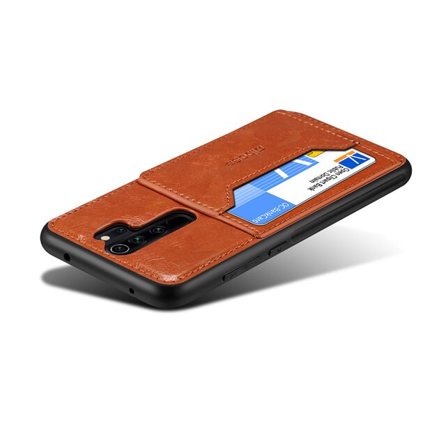 Case OPPO A9 (2020) /A5 (2020)#เคสฝาหลัง TPU เคลือบหนัง PU Crazy Horse Leather Coated PC + TPU Hybrid