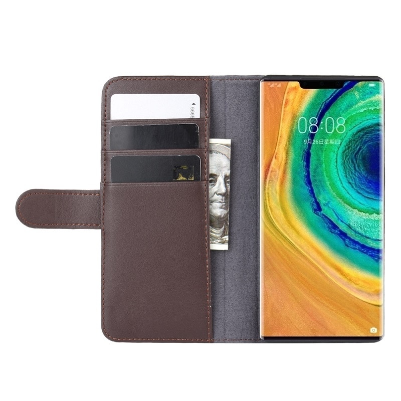 Case Huawei Mate 30 Pro #เคสสไตล์กระเป๋าสตางค์รูปแบบหนังแยกมีช่องเสียบบัตรคุณภาพดี