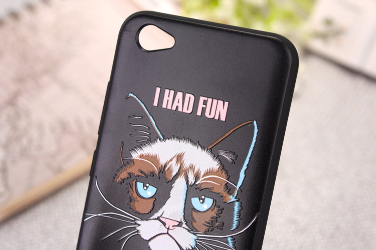 เคส Vivo X9 Plus #เคสฝาหลังTPU สีดำอ่อนนุ่มพิมพ์ลายสวยๆ