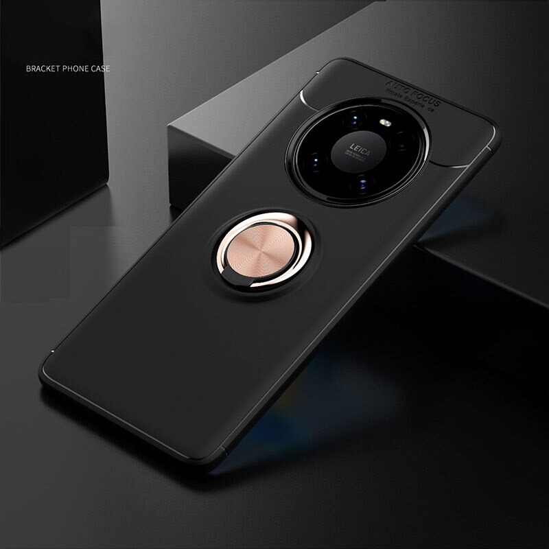 เคส Huawei Mate 40 Pro #เคสฝาหลัง TPU นิ่มมีแหวนสวมนิ้ว Finger Ring Kickstand