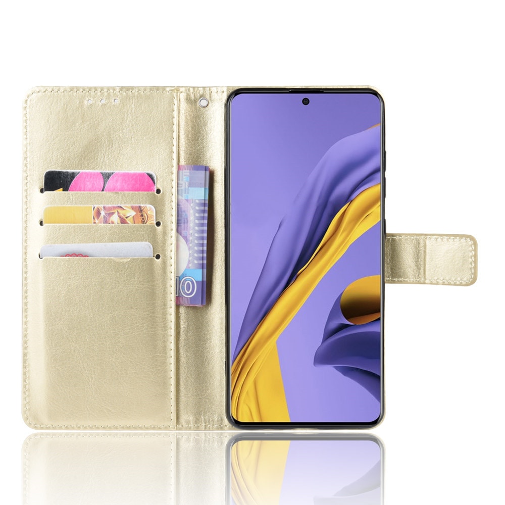 เคส Samsung Galaxy Note 10 Lite #เคสฝาพับหนัง PU ผิวหนังม้า Crazy Horse Texture Leather Wallet