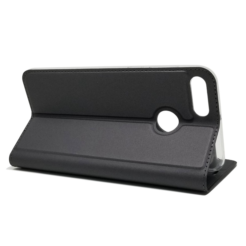 เคส Huawei Y9 (2018) #เคสฝาพับหนัง PU Magnetic Adsorption Stand Leather Card Holder