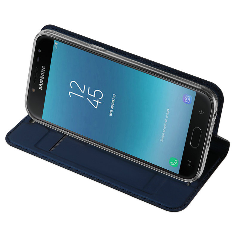 เคส Samsung Galaxy J4 (2018) #เคสฝาพับ DUX DUCIS Skin Pro Series คุณภาพดีราคาถูก