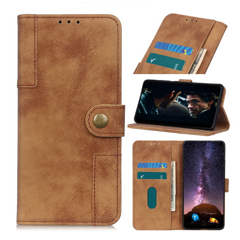 Case realme 8 (5G)#เคสฝาพับหนัง PU สไตล์ Vintage คุณภาพดี