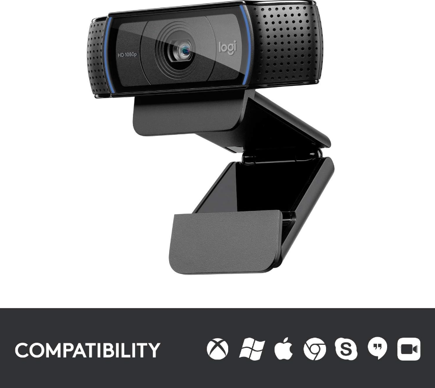Logitech®)C920X Pro HD Webcam โลจิเทค เว็บแคม Call, Stream, Blog And Record Full HD 1080p/30fps Video Calling