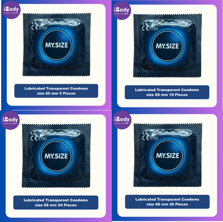 MY.SIZE® Lubricated Transparent Condoms size 69 mm ถุงยางอนามัย ขนาด 69 มม. คอนดอมเยอรมันนี