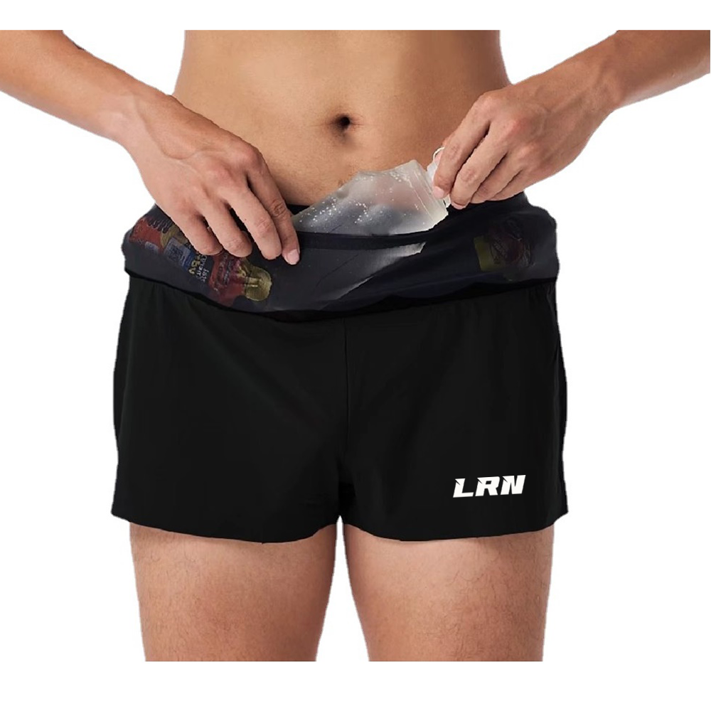 กางเกงวิ่งเทรล 2" (ไม่มีซับใน) ใส่ได้ทั้งชาย - หญิง มีกระเป๋าใส่ของที่รอบเอวในตัว (F34)