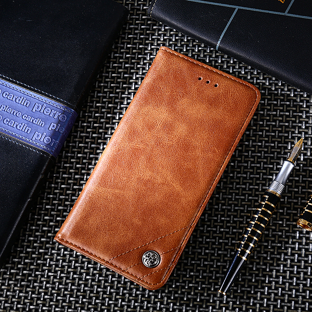 Case OPPO A57 #เคสฝาพับ สไตล์ย้อนยุคหนัง PU มีช่องเสียบการ์ด