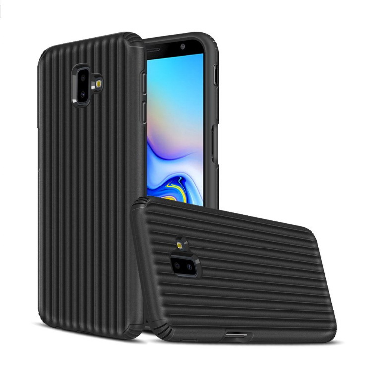 Case Samsung Galaxy J6+ #เคสฝาหลัง Suitcase Shaped Protector Cover PC TPU Hybrid