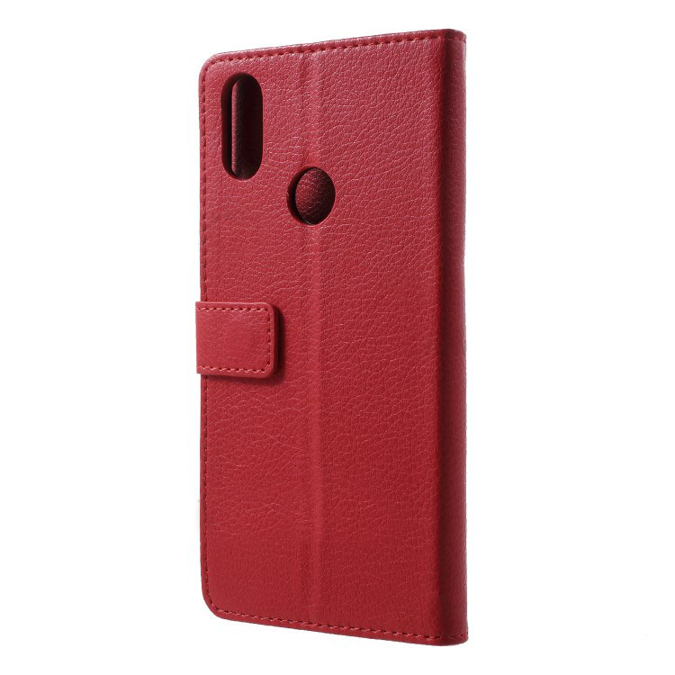 เคส Xiaomi Mi A2 #เคสฝาพับหนัง PU ผิวลิ้นจี่คุณภาพดี Litchi Skin Cell Phone Leather