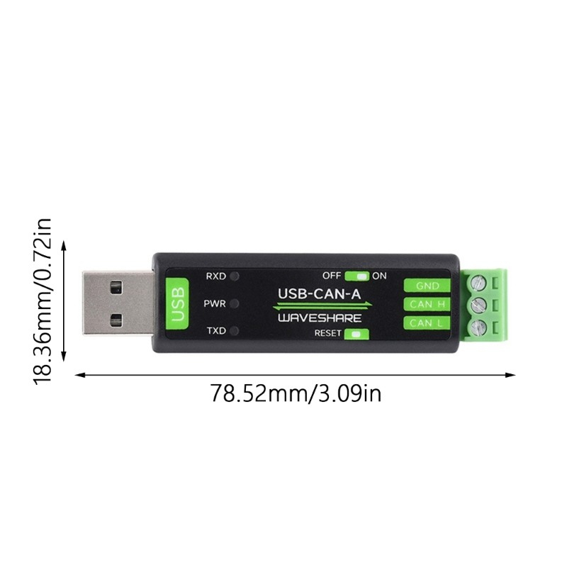 USB to CAN รุ่น A ตัวแปลงอะแดปเตอร์ Fast Speed การสื่อสาร Bus Adapter