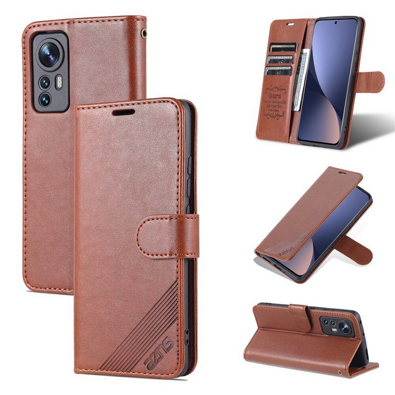 Case Xiaomi 12#เคสฝาพับหนัง PU มีช่องใส่บัตร AZNS Wallet Leather Stand Phone Cover