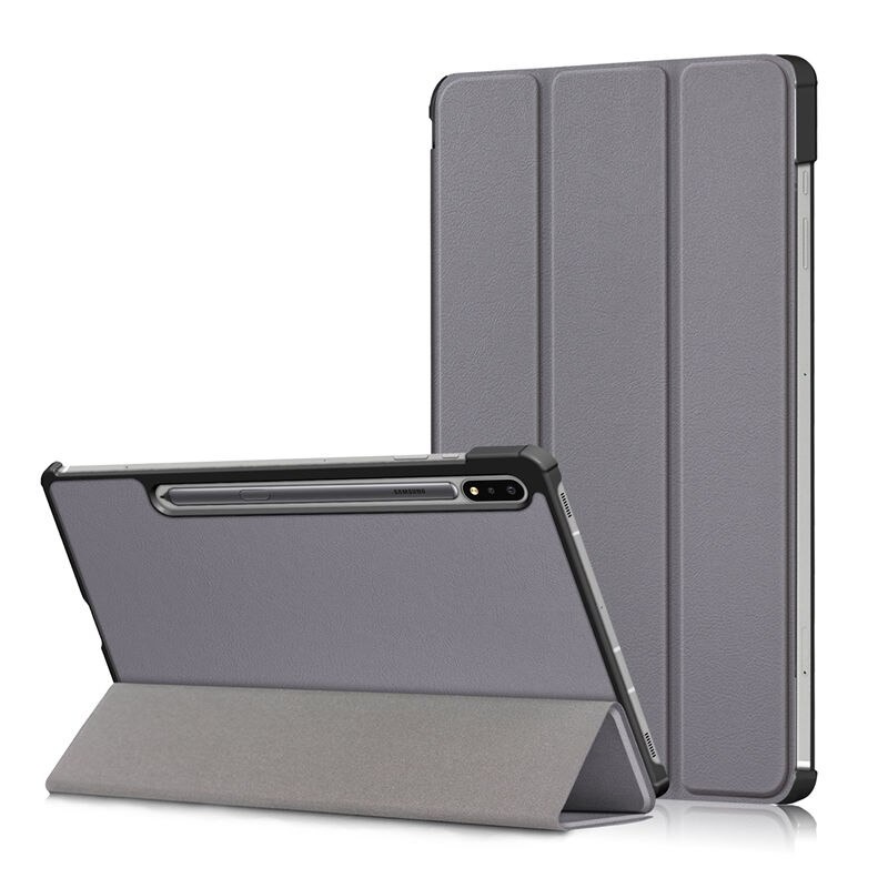 เคส Samsung Galaxy Tab S7 FE 12.4"(T730,T736) #เคสฝาพับหนัง PU แบบ 3 พับ Tri-fold Stand Leather Smart Tablet