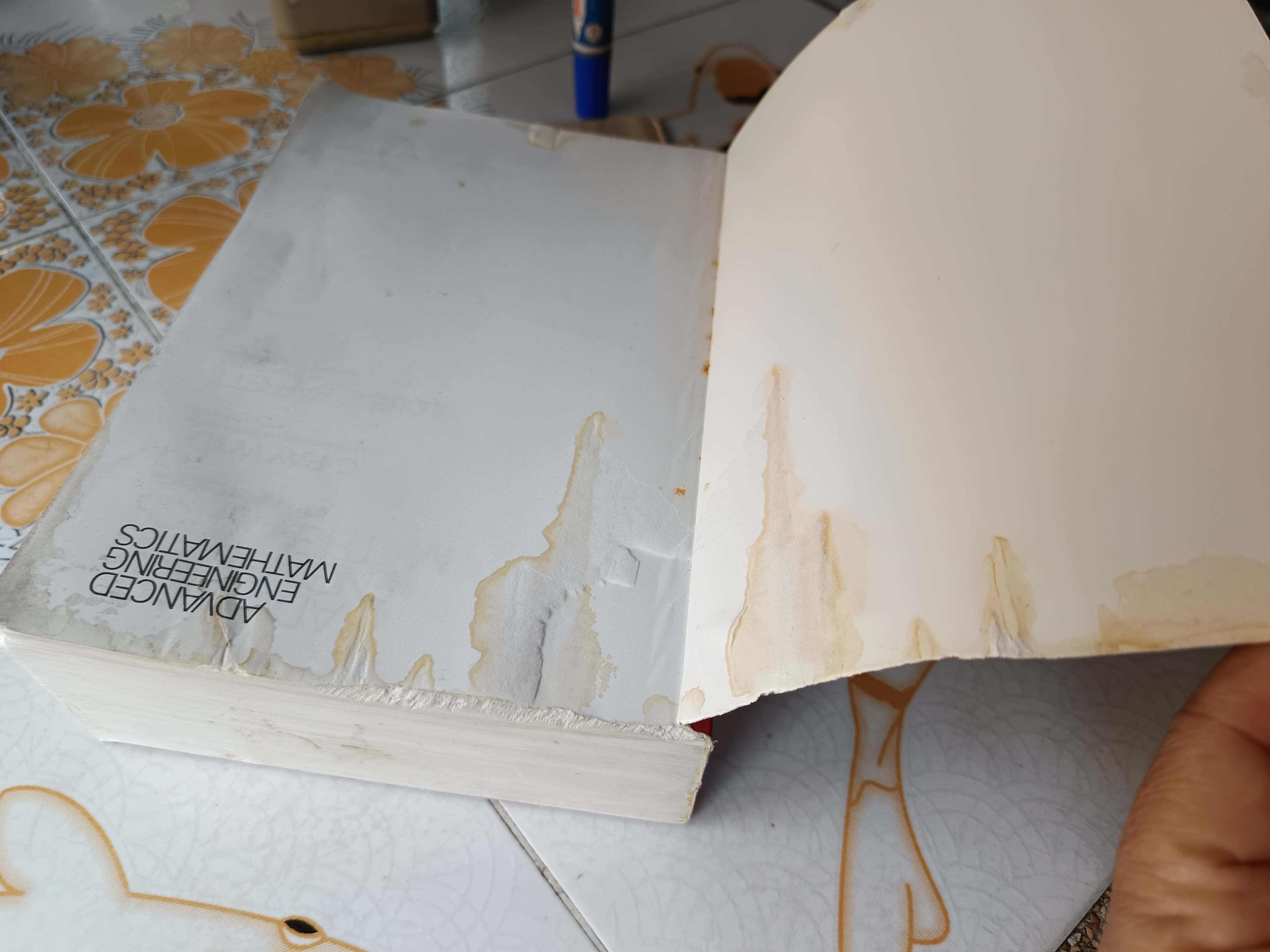 ADVANCED ENGINEERING MATHEMATICS ,5th edition by C. RAY WYLIE LOUIS C. BARRETT **หนังสือมีคราบน้ำช่วงบน (ตามรูป) , มีตำหนิที่สันด้านบน