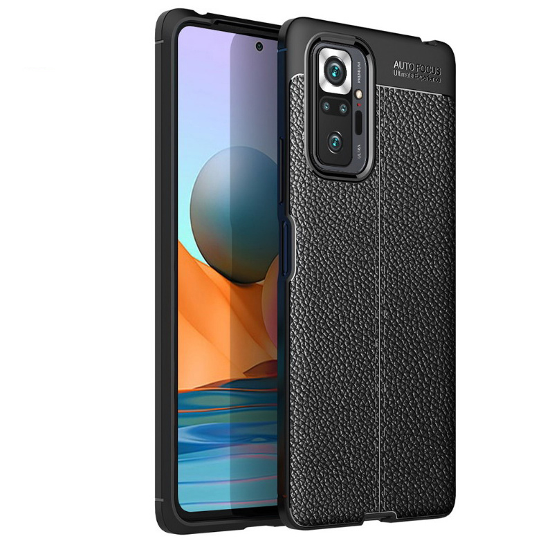เคส Redmi Note 10 Pro #เคสฝาหลัง TPU ผิวลิ้นจี่ช่วยป้องกันลายนิ้วมือและกันลื่นได้ดี