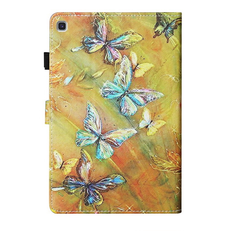 Case Samsung Galaxy Tab S6 Lite 10.4 SM-P610 P615 P617 #เคสฝาพับหนัง PU พิมพ์ลาย Pattern Printing PU Leather Flip