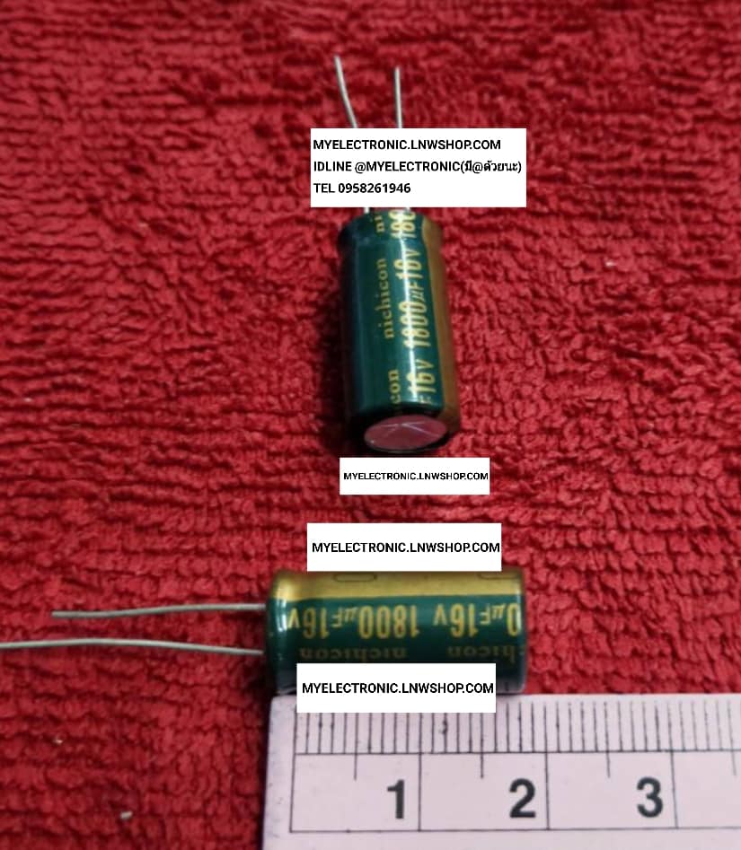 ขาย 1800UF16V 105C คาปาซิเตอร์ อิเล็กโตรไลท์ CAPACITOR ELECTROLITE ชนิด105องศา ราคา ตัวละ . . . . หน่วย บาท