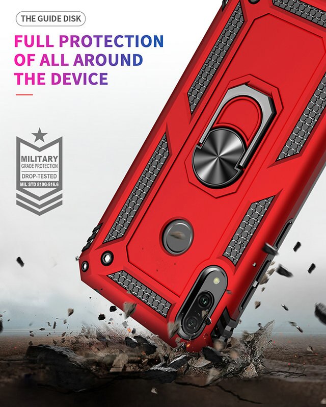 Case Huawei Y7 2019 #เคสฝาหลัง Hybrid TPU+PC มีแหวนสวมนิ้ว