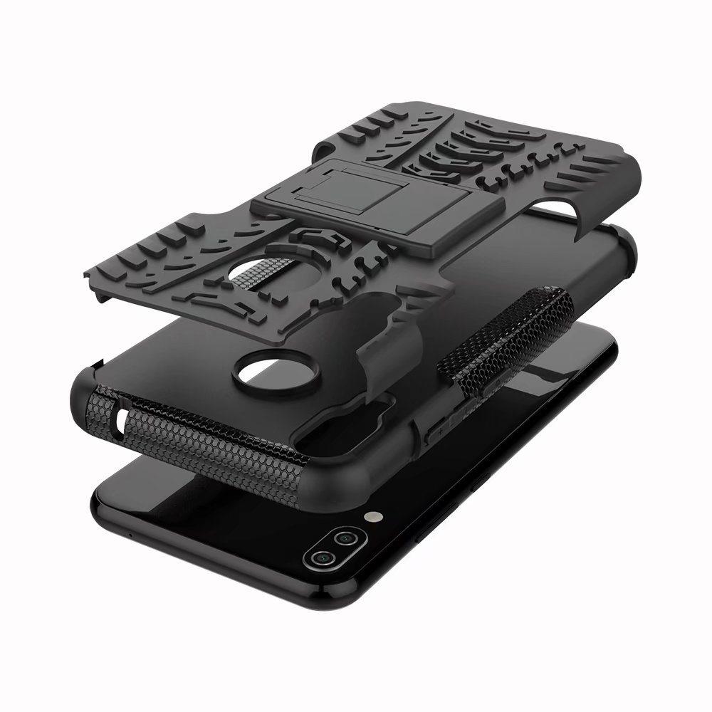 Case Asus Zenfone 5 ZE620KL / 5z ZS620KL #เคสฝาหลังกันลื่น Cool Tyre Pattern Kickstand (PC + TPU)