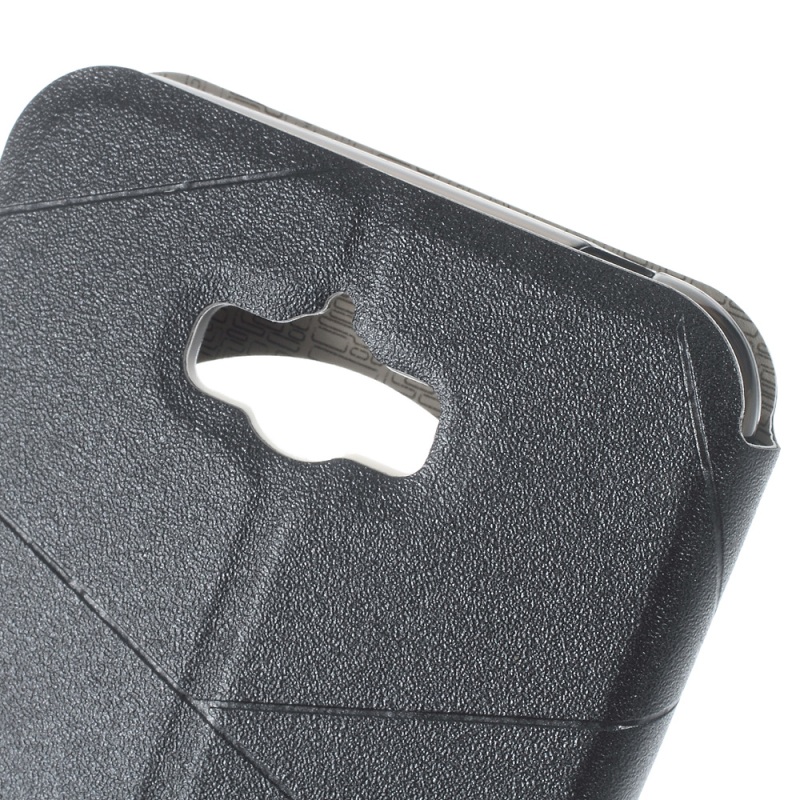 Case Asus Zenfone Max ZC550KL ฝาพับหนัง PU เป็นลายเส้นมีช่องวิว สีสันสดใส