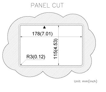 จอ 7" Industrial Raspberry Pi Touch Panel