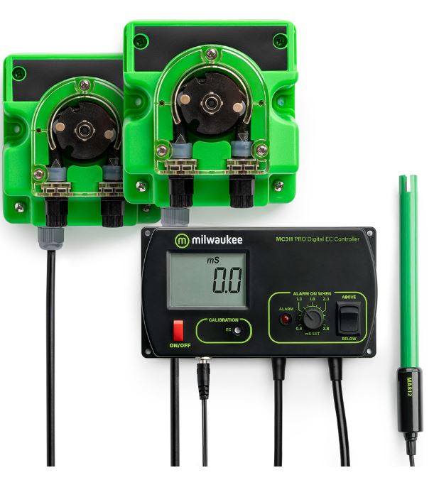 ปั้มผสมปุ๋ย Milwaukee MC745 PRO Conductivity (EC) Controller and Pump Kits