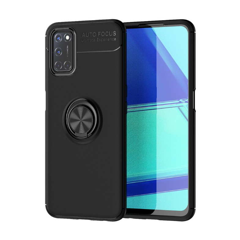 เคส OPPO A92 #เคสฝาหลัง Soft TPU Finger Ring Kickstand (แผ่นโลหะแบบ Built-in) Soft TPU