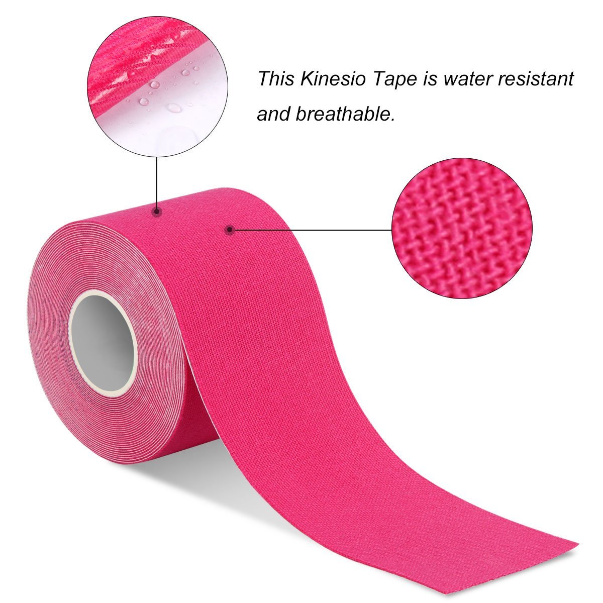 เทปบำบัด เทปติดกล้ามเนื้อ ขนาด 5cm ยาว 5m Muscle sports tape (P03)