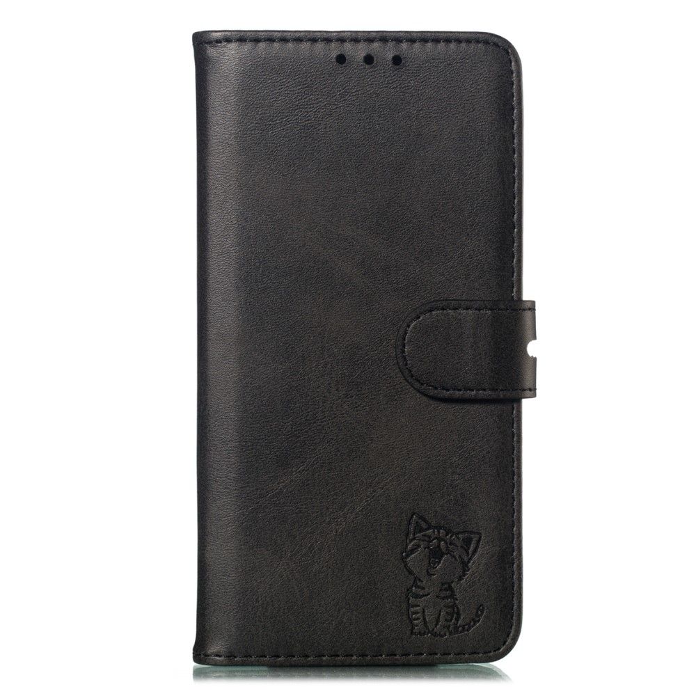 เคส Samsung Galaxy Note 20 / Note 20 5G #เคสฝาพับหนัง PU ลายแมว Imprinted Cat Pattern Leather Wallet