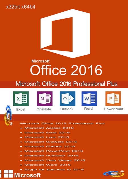Microsoft Office 2016 Professional Plus x86x64 [Eng-ไทย] Pre-Activated May 2017 ( 1 DVD )