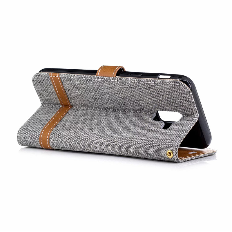 Case Samsung Galaxy J6 (2018) #เคสฝาพับหนัง PU พร้อมสายคล้องมือสีสันสวยงามทันสมัย