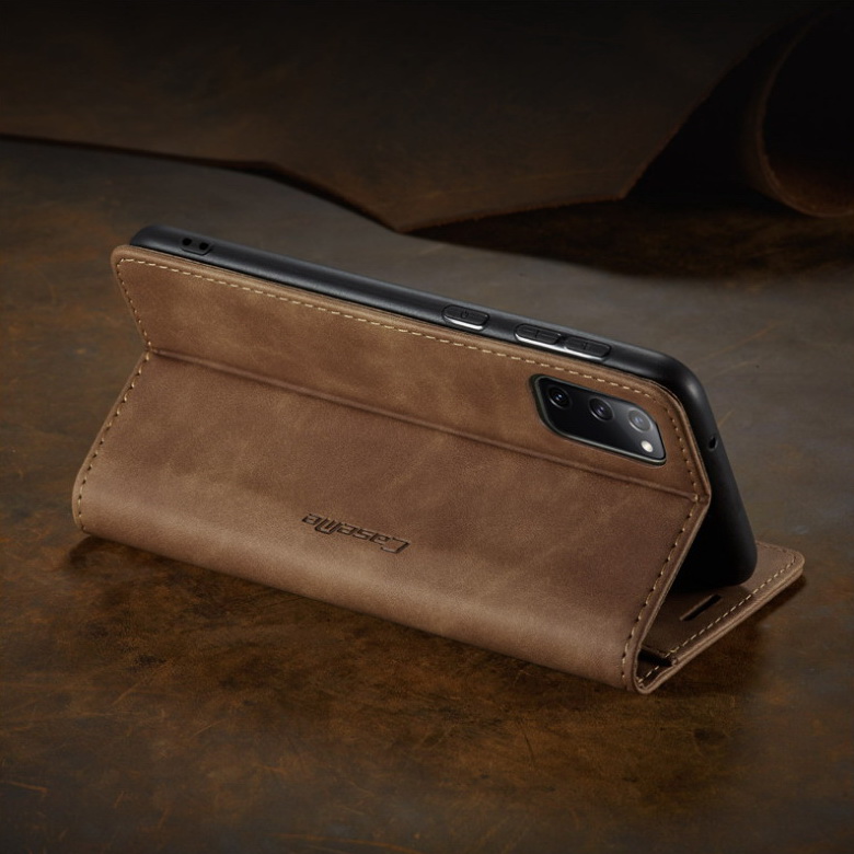 เคส Samsung Galaxy S20 FE / S20 FE 5G #เคสฝาพับหนังกระเป๋าสตางค์ CASEME Auto-absorbed Leather Wallet