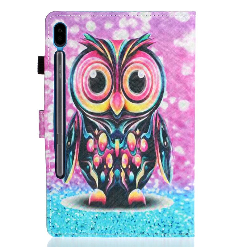 Case Samsung Galaxy Tab S6 T860 T865 #เคสฝาพับหนัง PU พิมพ์ลาย Pattern Printing PU Leather Flip