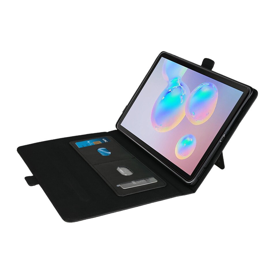 Case Samsung Galaxy Tab S7 11นิ้ว T870 T875 #เคสฝาพับหนัง PU ช่องเสียบการ์ดภายนอกและภายใน Flip Card Slots Stand Leather
