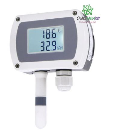 เซนเซอร์วัดค่า Wall mounted temperature and humidity transmitter sensor display Track