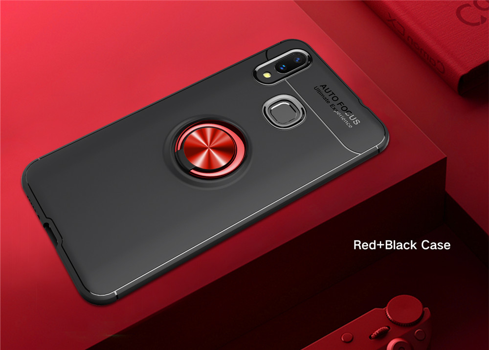 Case Huawei nova 3 #เคสฝาหลัง TPU Finger Ring Kickstand (Built-in Magnetic Metal Sheet)