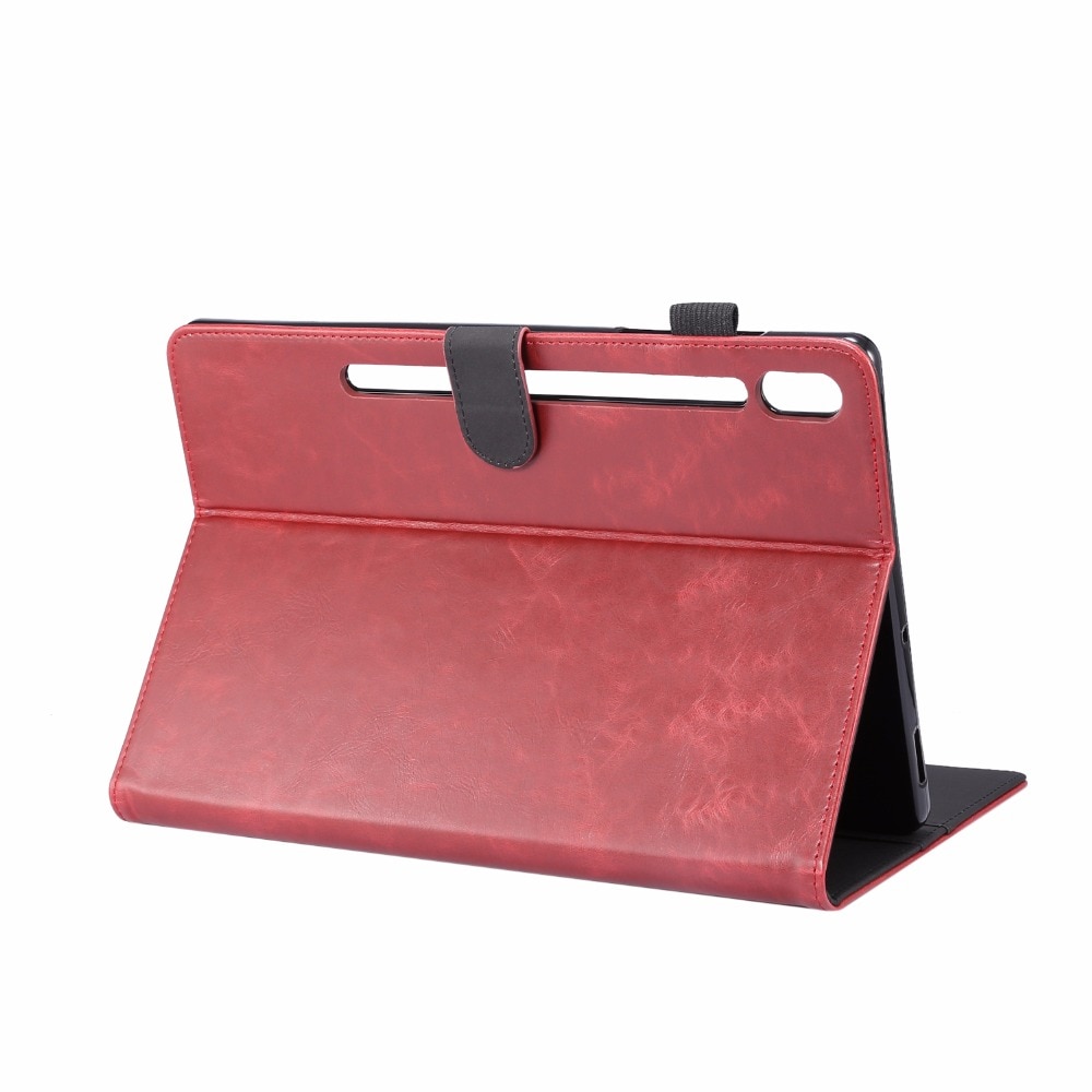 Case Samsung Galaxy Tab S6 T860 T865 #เคสแบบฝาพับหนัง PU ผิวหนังม้า Crazy Horse Texture PU Leather Wallet