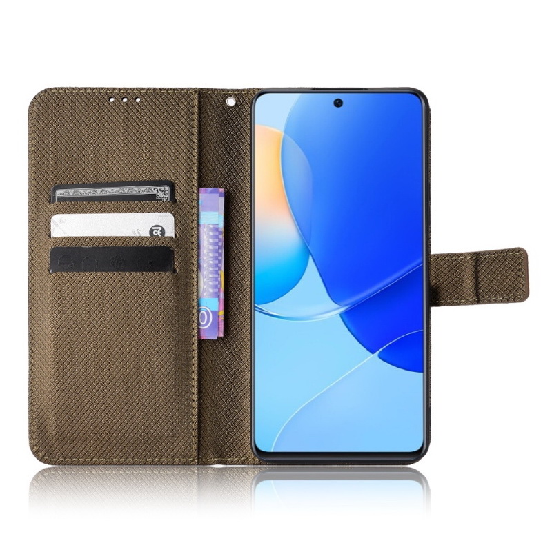เคส Huawei Nova 9 SE #เคสฝาพับแบบกระเป๋าสตางค์หนัง PU มีช่องใส่บัตร Leather Wallet Card Holder Phone Cover